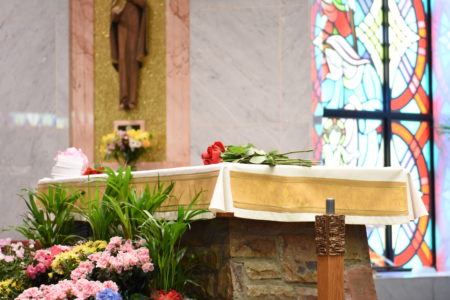 mothers day spiritual bouquet on altar