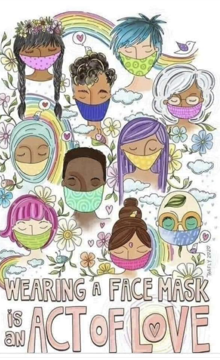 Wearing a face mask is an act of love