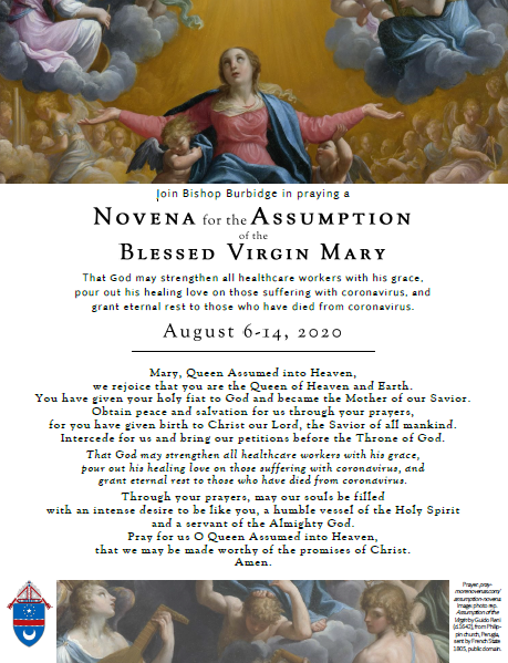 Novena For The Assumption Of The Blessed Virgin Mary - Nativity ...