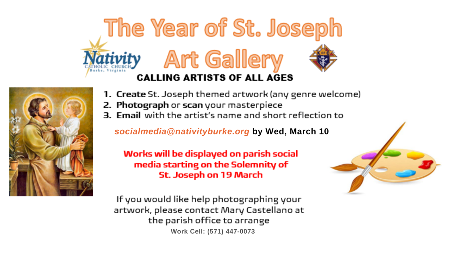 Year of St. Joseph Art Gallery Nativity Catholic Church